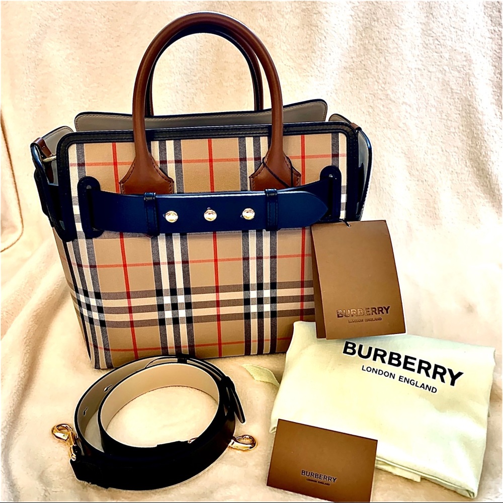Burberry Small Vintage Check Triple Stud Belt Bag